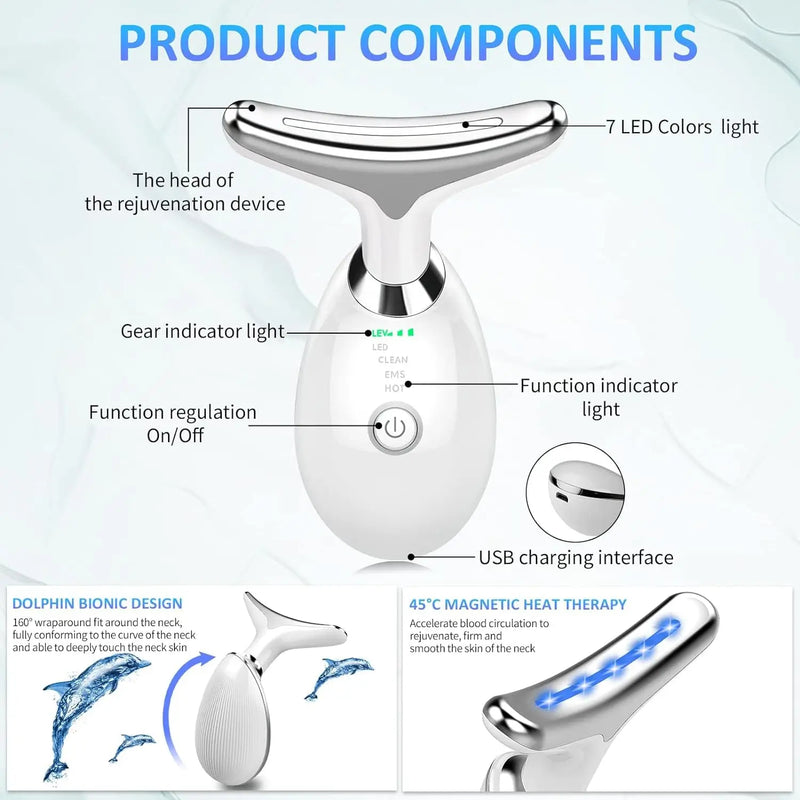 Face Massager EMS Facial Microcurrent Anti-Aging Facial Massage Neck Face Lifting Massager Skin Tightening Face Lift Devices USB