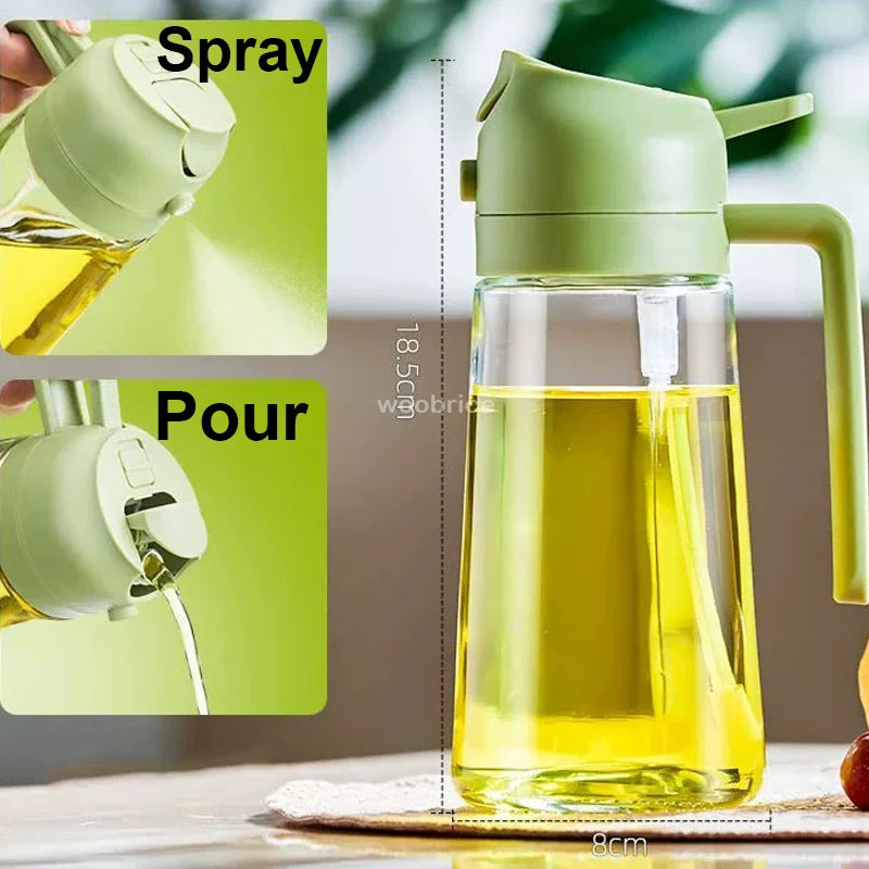 Dispensing Sprayer 2 in 1 Olive Oil and Oil Spray 500ml com Free shipping