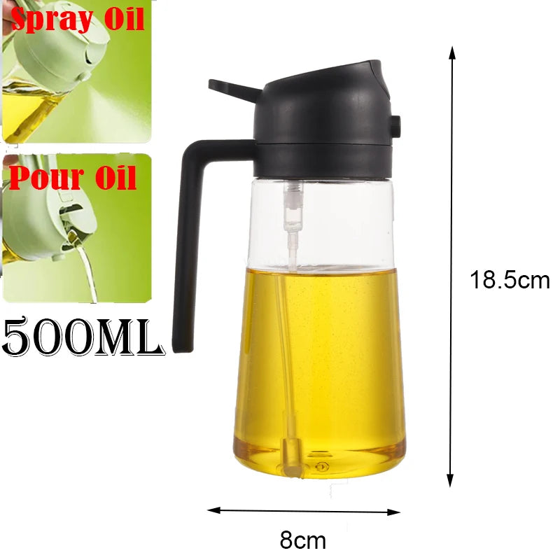 Dispensing Sprayer 2 in 1 Olive Oil and Oil Spray 500ml com Free shipping