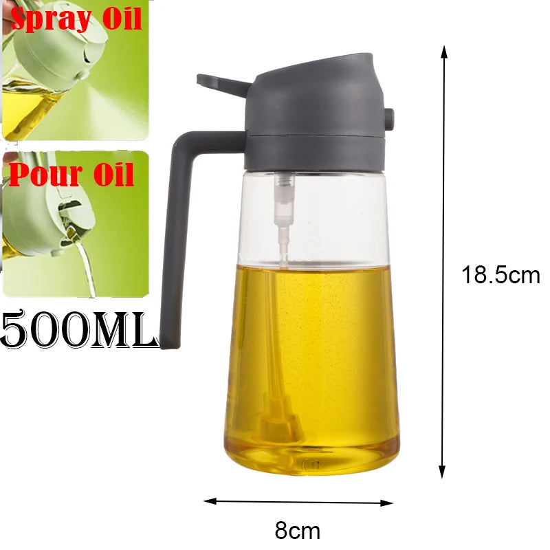 Dispensing Sprayer 2 in 1 Olive Oil and Oil Spray 500ml com Free shipping