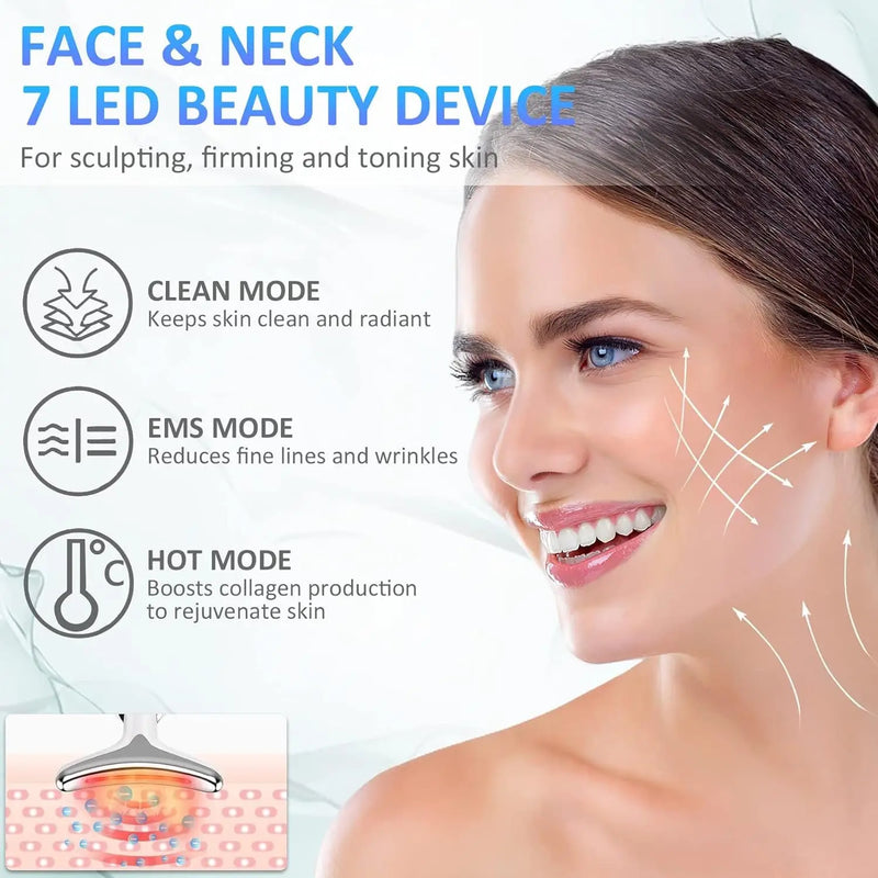 Face Massager EMS Facial Microcurrent Anti-Aging Facial Massage Neck Face Lifting Massager Skin Tightening Face Lift Devices USB